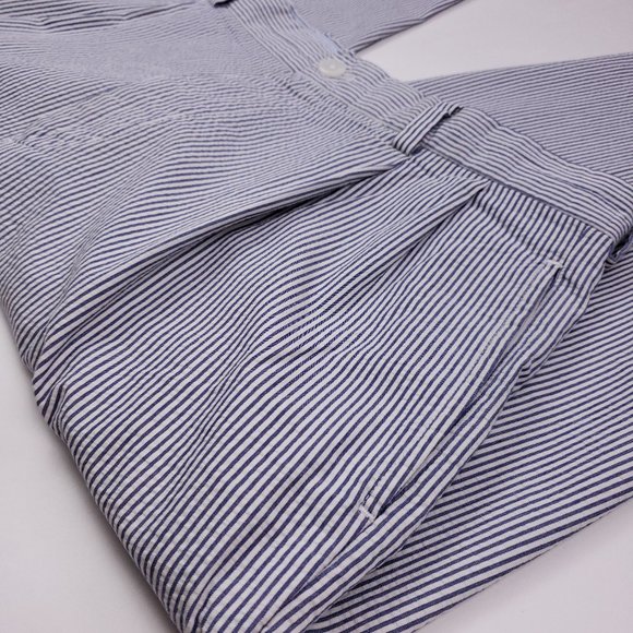 Brooks Brothers Seersucker Pants 34x31 Pleated Cuf - Picture 9 of 12